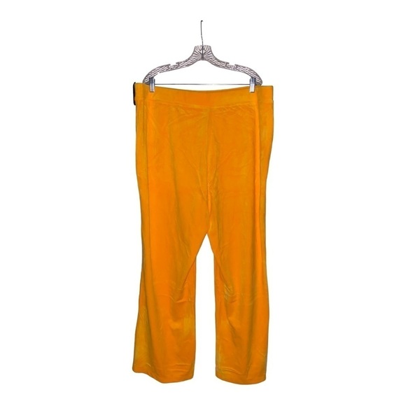 Juicy Couture X Olay Burnout Velour Wide Leg Tracksuit Pant Women 4X NEW Stretch - Picture 2 of 6